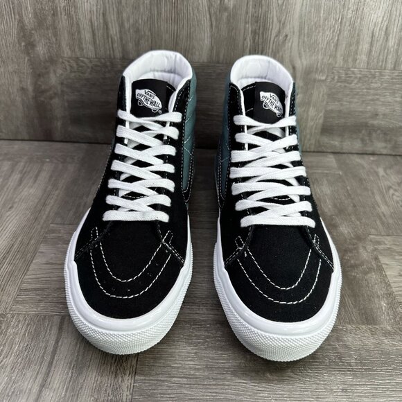 Vans Sk8-Hi Men's 6/Women's size 7.5 Black Dusty Green Skate Shoes - Picture 4 of 8